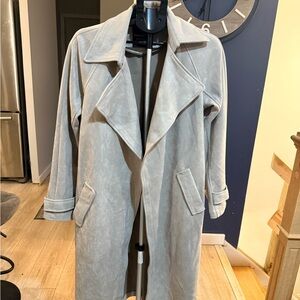 NWT Bagatelle Collection- Light Gray Trench Coat - Small